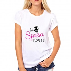 T-SHIRT DONNA RAGAZZA ADDIO AL NUBILATO LA SPOSA TEAM