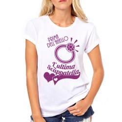 T-SHIRT DONNA RAGAZZA ADDIO AL NUBILATO