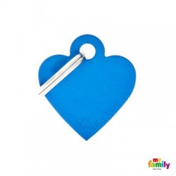 MEDAGLIETTA BASIC CUORE BLU PICCOLO  +  INCISIONE