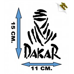 DAKAR 15X11CM STICKERS AUTO MOTO  VARI COLORI