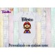 BODY BEBE' CON NOME PERSONALIZZATO + PIEDINI