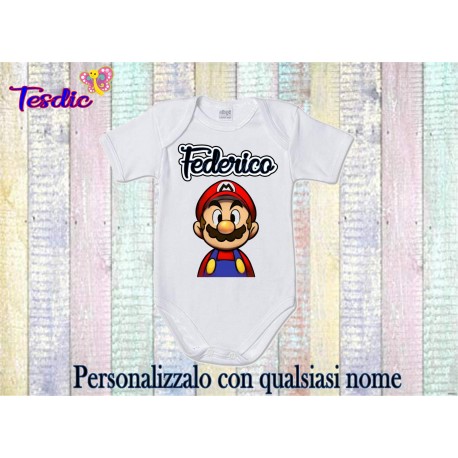 BODY BEBE' CON NOME PERSONALIZZATO + PIEDINI