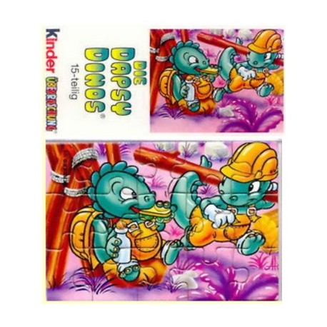 Dettagli su  KINDER  - PUZZLE die dapsy dinos -  cartina