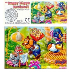 KINDER  - PUZZLE HAPPY HIPPO Hochzeit -  cartina