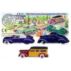 Amerikanische Limousinen der 30er Jahre - serie completa con 3 cartine - Kinder 