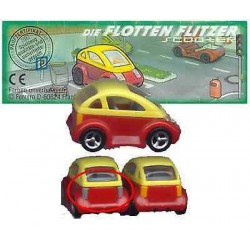 Die flotten Flitzer rossa e gialla quella cerchiata  cartina - kinder 