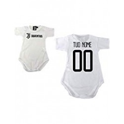 BODY BEBE' PERSONALIZZATO JUVENTUS  NOME + NUMERO