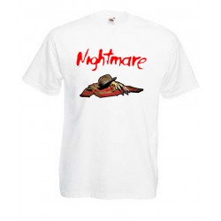 T-SHIRT NIGHTMARE BIANCO /NERO