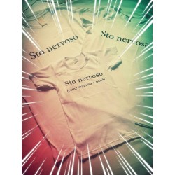 T-SHIRT MAMMA + FIGLIO/A STO NERVOSA  BIANCA/NERA