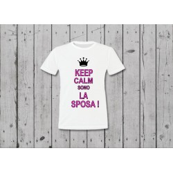 T-SHIRT DONNA  ADDIO AL NUBILATO SONO LA SPOSA