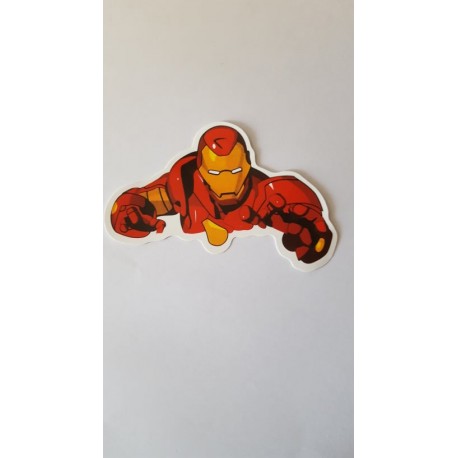 STICKERS AUTO MOTO 9 CM IRON MAN