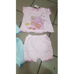 PIGIAMA BAMBINA COTONE ROSA 4 ANNI