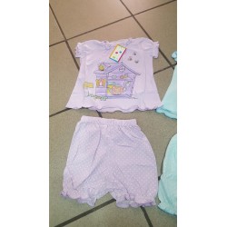 PIGIAMA BAMBINA COTONE CELESTE 4 ANNI