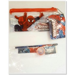 PORTACOLORI bustina SPIDERMAN + ACCESSORI