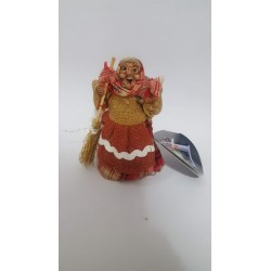 BEFANA 12 CM IN PLASTICA VERDE