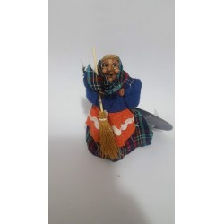 BEFANA 12 CM IN PLASTICA BLU