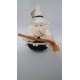 BEFANA 12 CM IN PLASTICA BLU