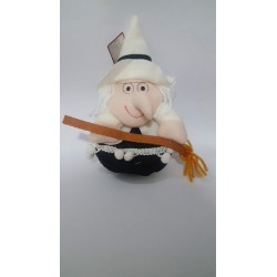 BEFANA 12 CM IN PLASTICA VERDE