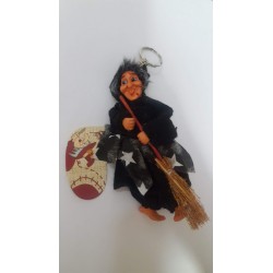 BEFANA 12 CM IN PLASTICA VERDE