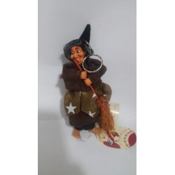 BEFANA 12 CM IN PLASTICA VERDE