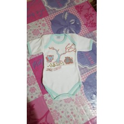 T-SHIRT BEBE' 1 MESE  COTONE CALDO  MANICA CORTA BIMBI X SEMPRE