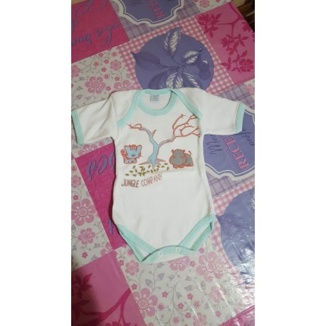 T-SHIRT BEBE' 1 MESE COTONE  MANICA CORTA