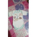 T-SHIRT BEBE' 1 MESE  COTONE CALDO  MANICA CORTA BIMBI X SEMPRE