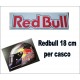 ADESIVO REDBULL  SCRITTA ADESIVI MOTO PER CASCO 18 CM