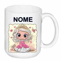 TAZZA CERAMICA MUG PRINCIPESSA + NOME