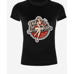 T-SHIRT DONNA OLD SCHOOL REPAIR  NERA