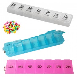 PORTAPILLOLE SETTIMANALI IN PLASTICA