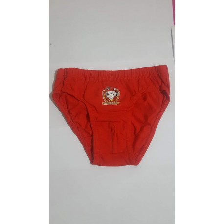 SLIP BIMBO PAW PATROL ROSSO  7-8 ANNI  100% COTONE ORIGINALE