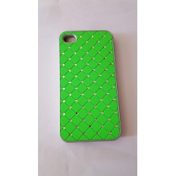 COVER iphone 4g/4s rigida con glitter verde
