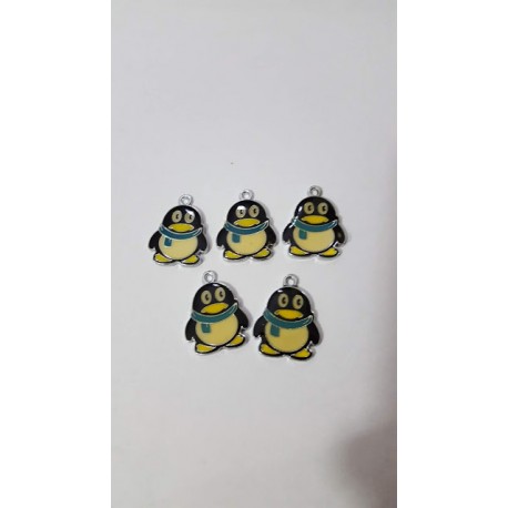 CIONDOLO PINGUINO 1 PZ MINUTERIA PER CREARE BRACCIALI COLLANE ECC..