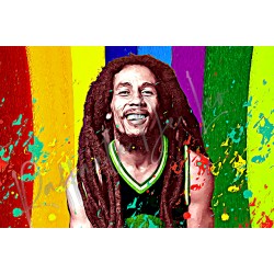 QUADRO di Bob Marley 30x40 4/40 2020 di RAFFAELE DE LEO