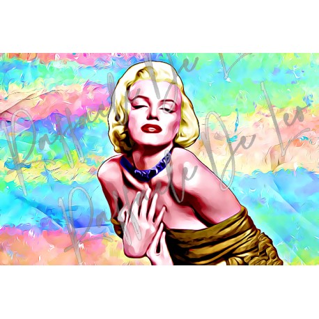 QUADRO di Marilyn e basta 41x58 P20 2019 di RAFFAELE DE LEO