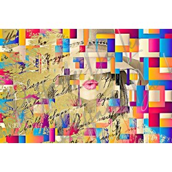 QUADRO di Amy Winehouse 56x66 p25 2020 di RAFFAELE DE LEO