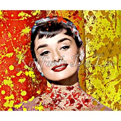 QUADRO Audrey Hepburn 50x60 3/25 2020 di RAFFAELE DE LEO