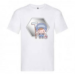 T-SHIRT UOMO MESTIERE IMBIANCHINO BIANCA/NERA SCEGLI