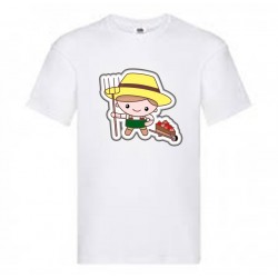 T-SHIRT UOMO MESTIERE AGRICOLTORE BIANCA/NERA SCEGLI