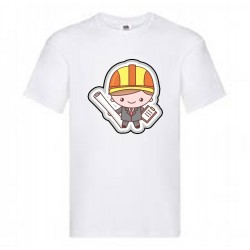 T-SHIRT UOMO MESTIERE INGEGNERE BIANCA/NERA SCEGLI