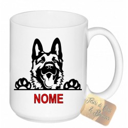 TAZZA CERAMICA MUG PASTORE TEDESCO+ NOME DOGS