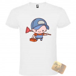 T-SHIRT UOMO MESTIERE IDRAULICO BIANCA/NERA/GRIGIA SCEGLI