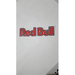 ADESIVO REDBULL SCRITTA LOGO  ADESIVI MOTO PER CASCO 13 CM