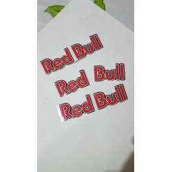 ADESIVO REDBULL TORI LOGO 3PZ  ADESIVI MOTO PER CASCO 9 CM