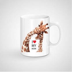 TAZZA FESTA DELLA MAMMA GIRAFFA MAMMA E FIGLIO