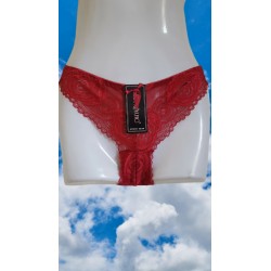 MUTANDA DONNA S/M IN PIZZO ROSSO  COULOTTE