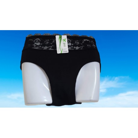 MUTANDA DONNA CURVY MISURA XXL ALTA VITA PIZZO COTONE