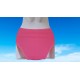 MUTANDA DONNA CURVY FUCSIA MISURA XXL ALTA VITA PIZZO COTONE