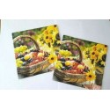 TOVAGLIOLI PER DECOUPAGE 4PZ ANGIOLETTO CON CERVO